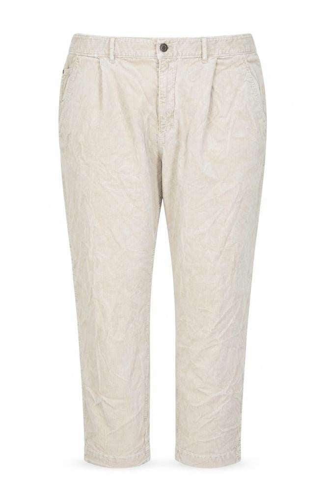 Marks and Spencer Women's Beige Corduroy Chino Trousers Size 22