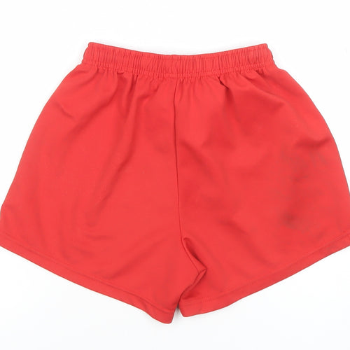 O’Neills Boys Red Athletic Sports Shorts 4 Years Polyester Elastic Waist