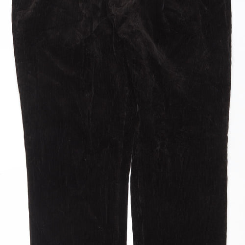 Marks and Spencer Men’s Brown Corduroy Regular Fit Trousers 42W 31L