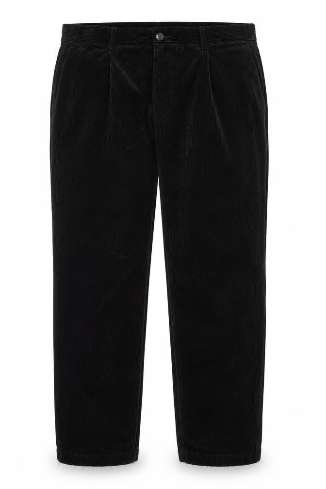 Marks and Spencer Men’s Brown Corduroy Regular Fit Trousers 42W 31L