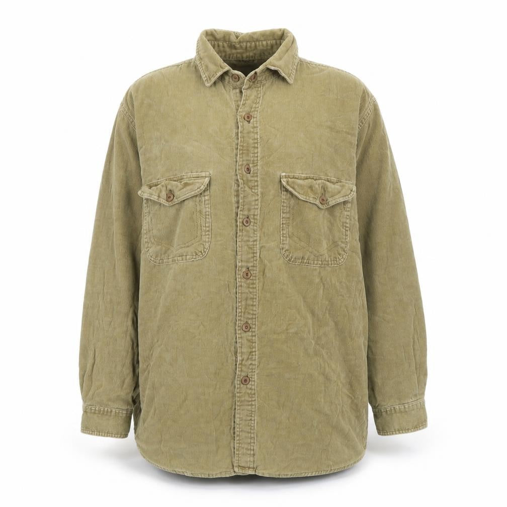 Front view of Manhattan Country Store women’s beige corduroy jacket m