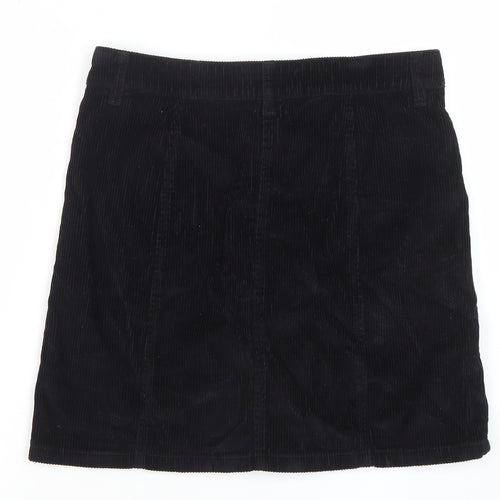 Next Women’s Black Corduroy A-Line Skirt Size 10
