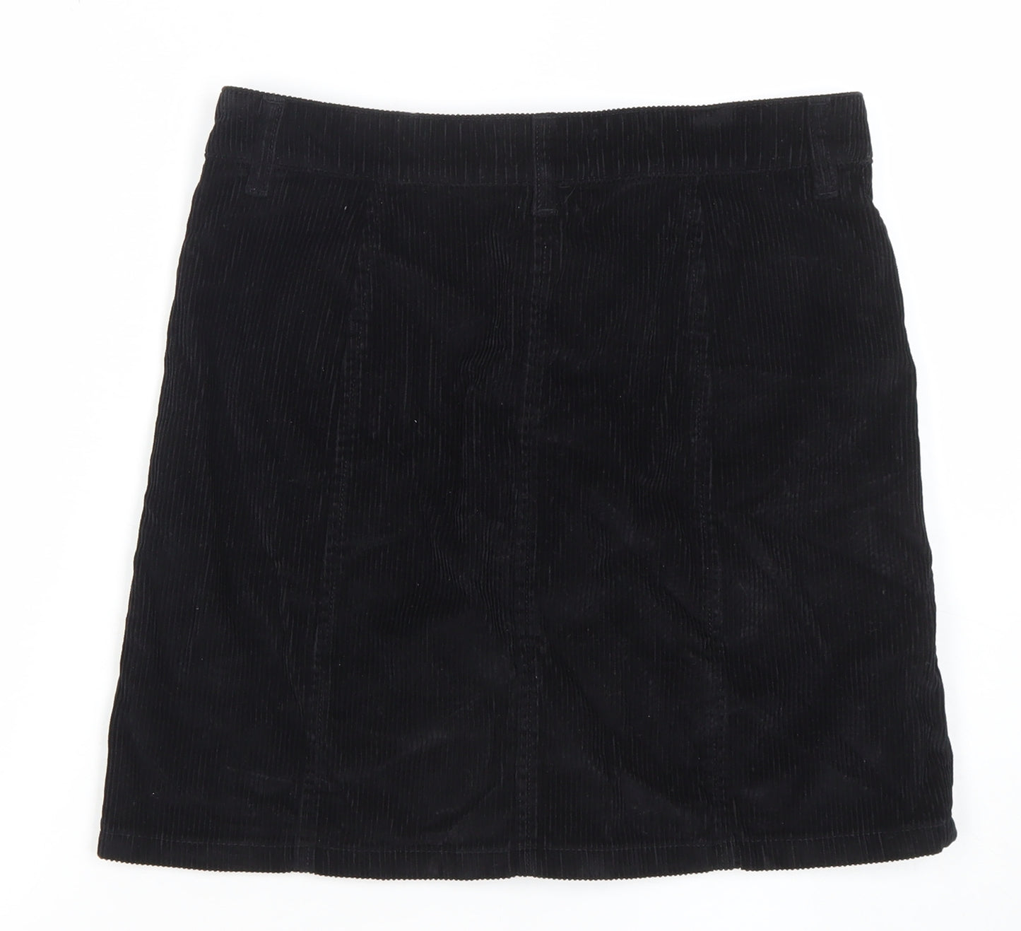 Next Women’s Black Corduroy A-Line Skirt Size 10
