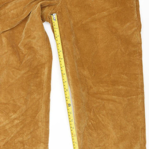 Charles Tyrwhitt Men's Brown Corduroy Trousers 32W 32L Regular Fit