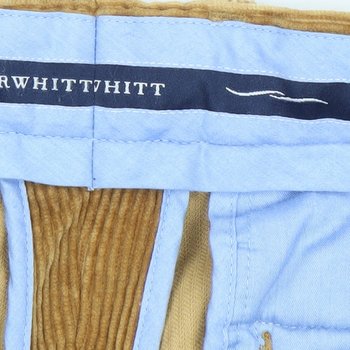 Charles Tyrwhitt Men's Brown Corduroy Trousers 32W 32L Regular Fit