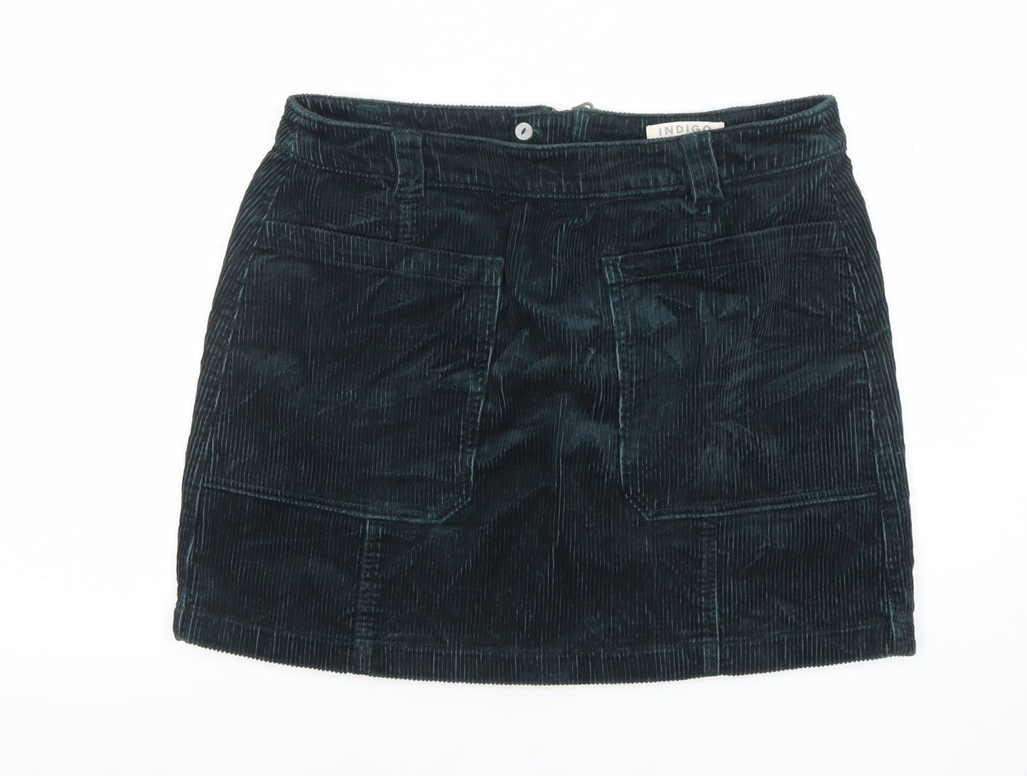 Marks and Spencer Women’s Green Corduroy A-Line Skirt Size 12