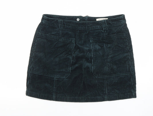 Marks and Spencer Women’s Green Corduroy A-Line Skirt Size 12