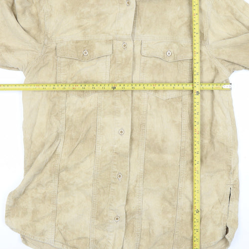 Missguided Women Beige Corduroy Overshirt Jacket UK14