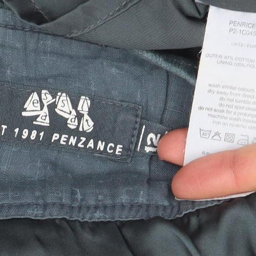 Fat Face Womens Green Knee Length Corduroy Pencil Skirt Size S