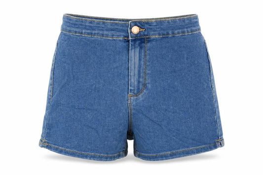 Denim & Co Women's Blue Denim High Rise Stretch Shorts Size 12