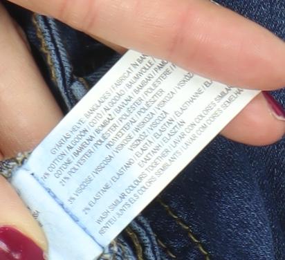 Primark Denim Co Women Blue Size 10 Skinny Jeans Cotton Blend