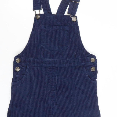 John Lewis Girls Blue Corduroy Pinafore Dress 6 Years Adjustable Straps