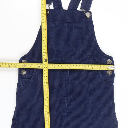 John Lewis Girls Blue Corduroy Pinafore Dress 6 Years Adjustable Straps