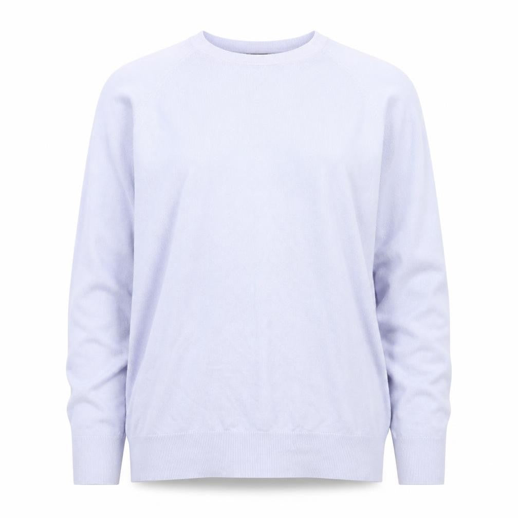 Front view of Dunnes Women’s Lavender Crew Neck Long Sleeve jumper, size L
