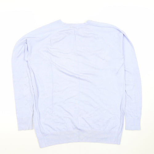 Dunnes Women’s Lavender Crew Neck Long Sleeve Pullover Jumper Size L