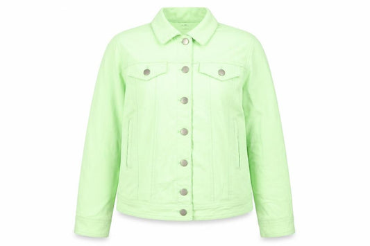 Front view of Gerard women’s green, size UK 12, button up stretch jacket