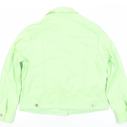 Gerard Womens Green Size 12 Button Up Stretch Jacket