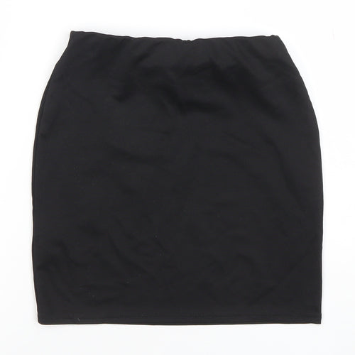 Blue Inc Women’s Black Floral Embroidered Pencil Skirt Size 6
