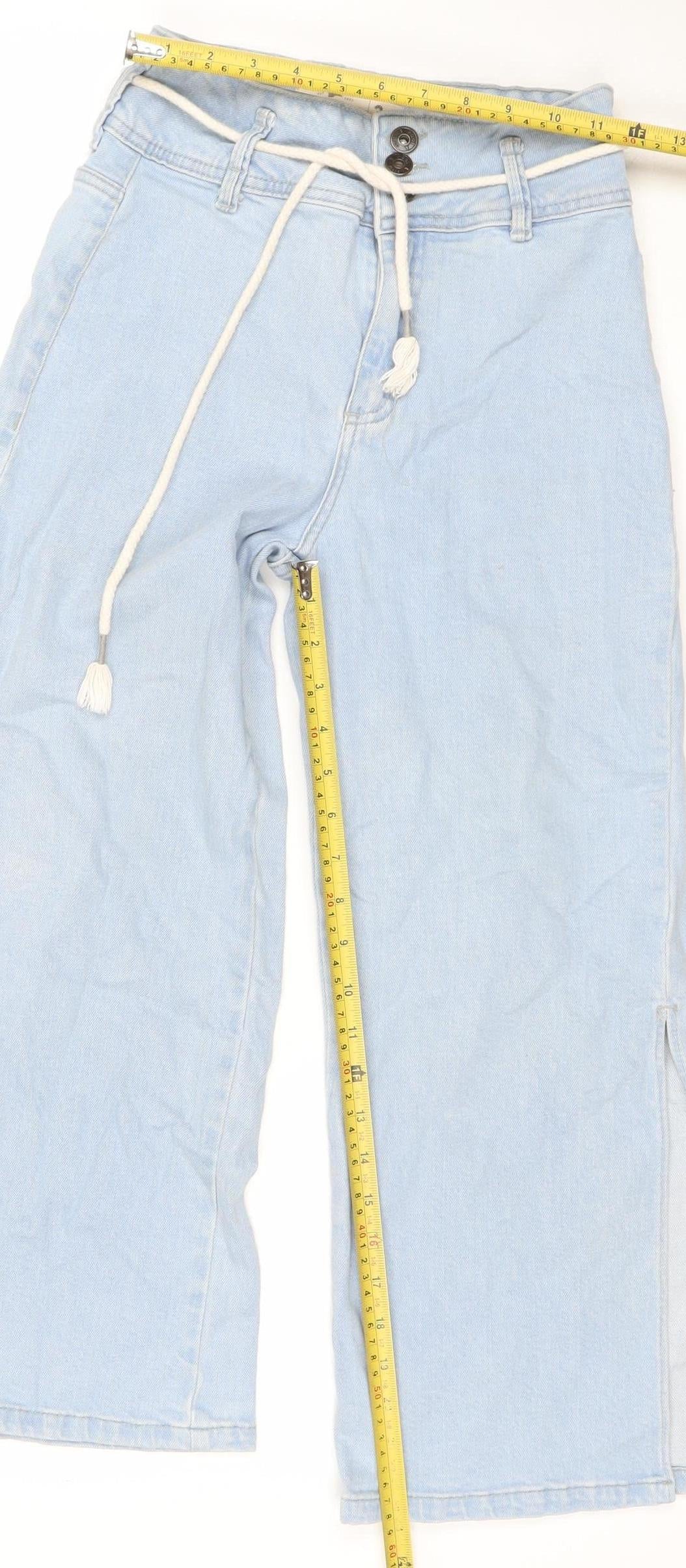 Pool Jeans Women's Blue 34 High Rise Wide-Leg Denim Jeans