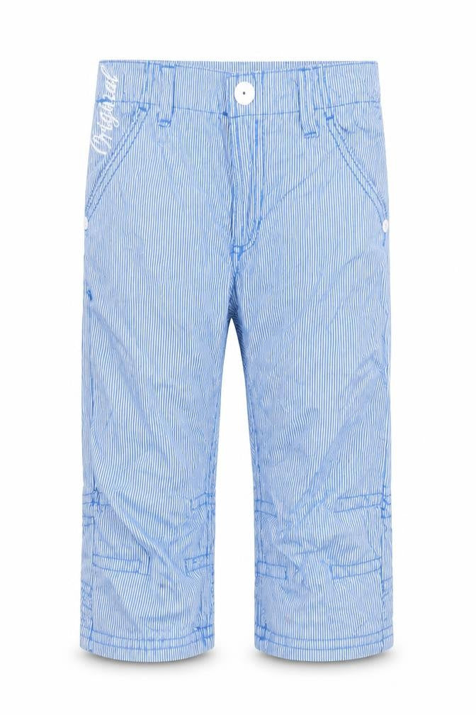 Name It Boys Blue Striped Cargo Trousers 6 Years Adjustable Waist Cotton