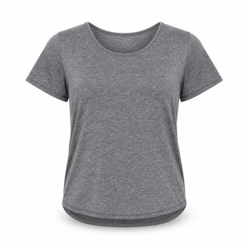RBX Women Grey Short Sleeve Scoop Neck Active T-Shirt Size M