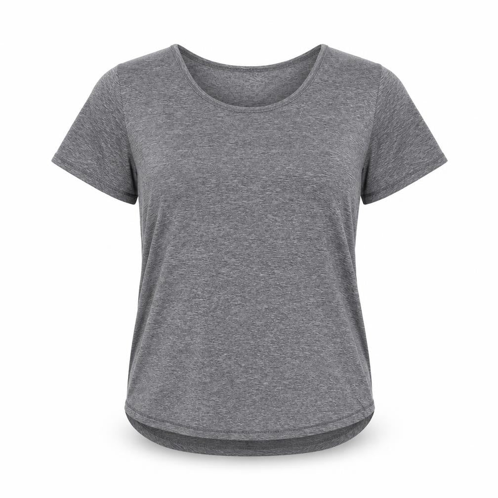 RBX Women Grey Short Sleeve Scoop Neck Active T-Shirt Size M