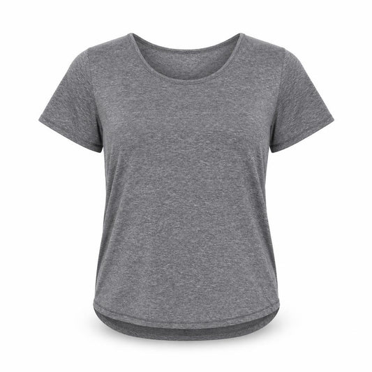 RBX Women Grey Short Sleeve Scoop Neck Active T-Shirt Size M