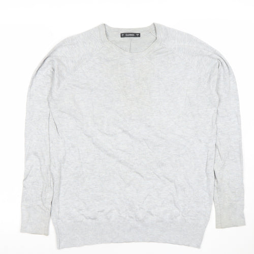 Dunnes Women’s Grey Crew Neck Long Sleeve Knit Jumper Size L