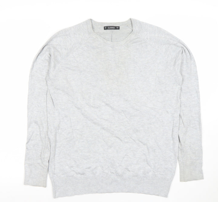 Dunnes Women’s Grey Crew Neck Long Sleeve Knit Jumper Size L