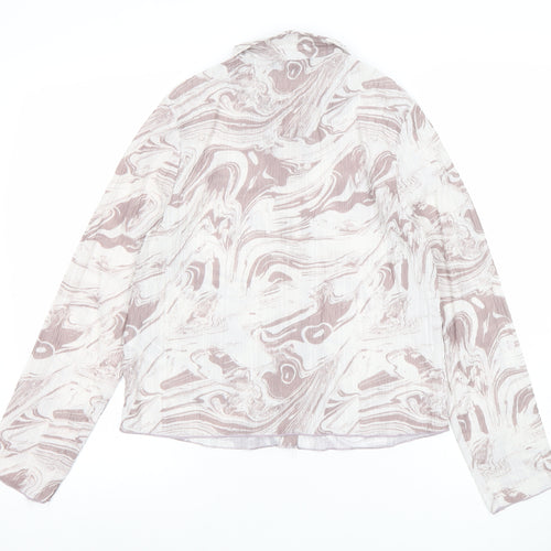 Primark Women’s Multicoloured Button-Up Long Sleeve Shirt Size 10