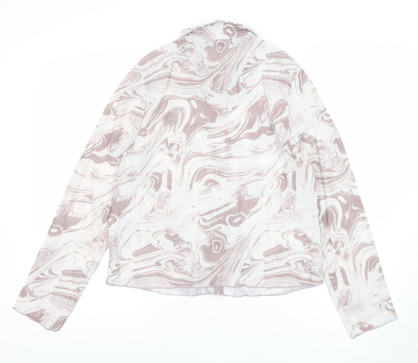 Primark Women’s Multicoloured Button-Up Long Sleeve Shirt Size 10