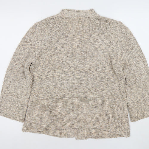 Marks and Spencer Women's Beige Knit V-Neck Cardigan UK14