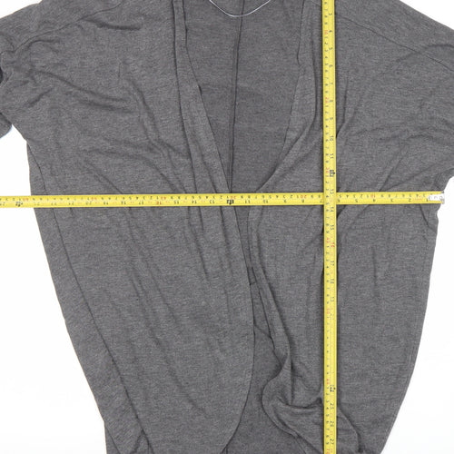Oasis Women Grey Relaxed Kimono Jersey Top M