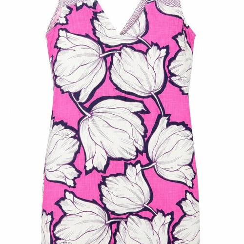 Next Women’s Pink Floral 100% Cotton Shift Dress Size 10