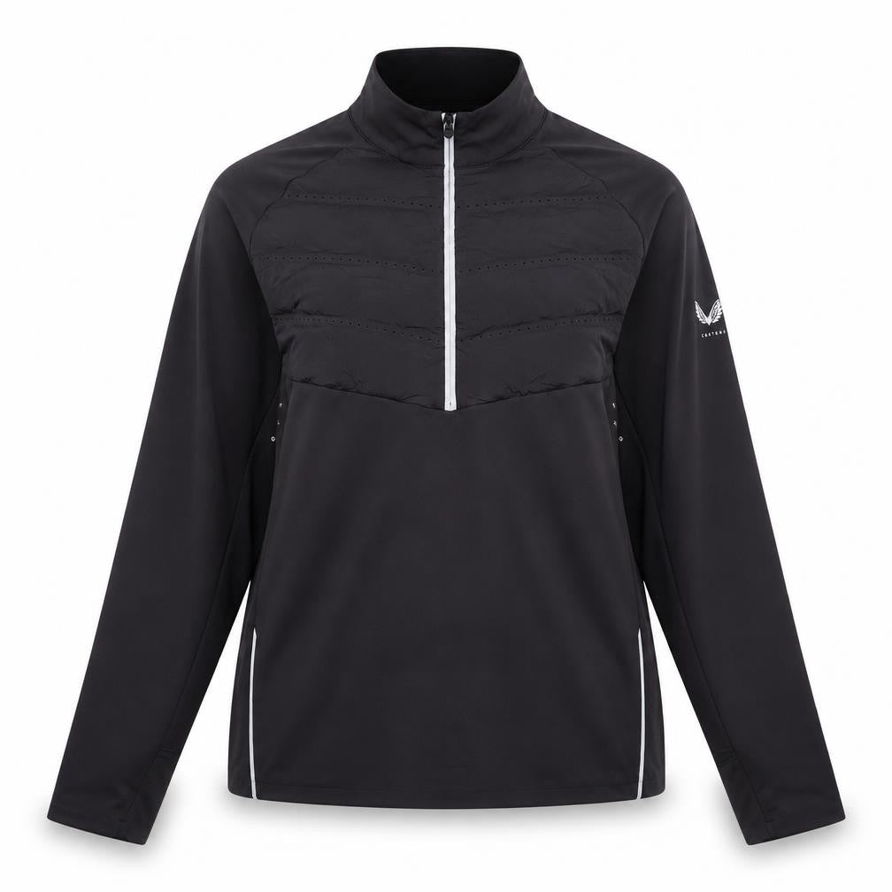 Castore Women's Black XL 1/4 Zip Performance Long Sleeve Top