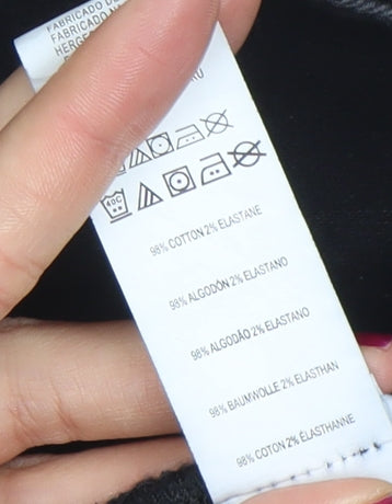 Denim Co. Women's Black Skinny Distressed Jeans Size 18