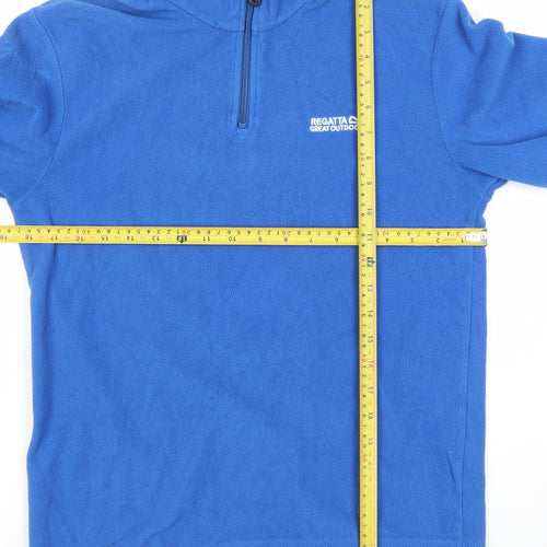 Regatta Men's Blue Fleece 1/4 Zip Pullover Sweatshirt Size S