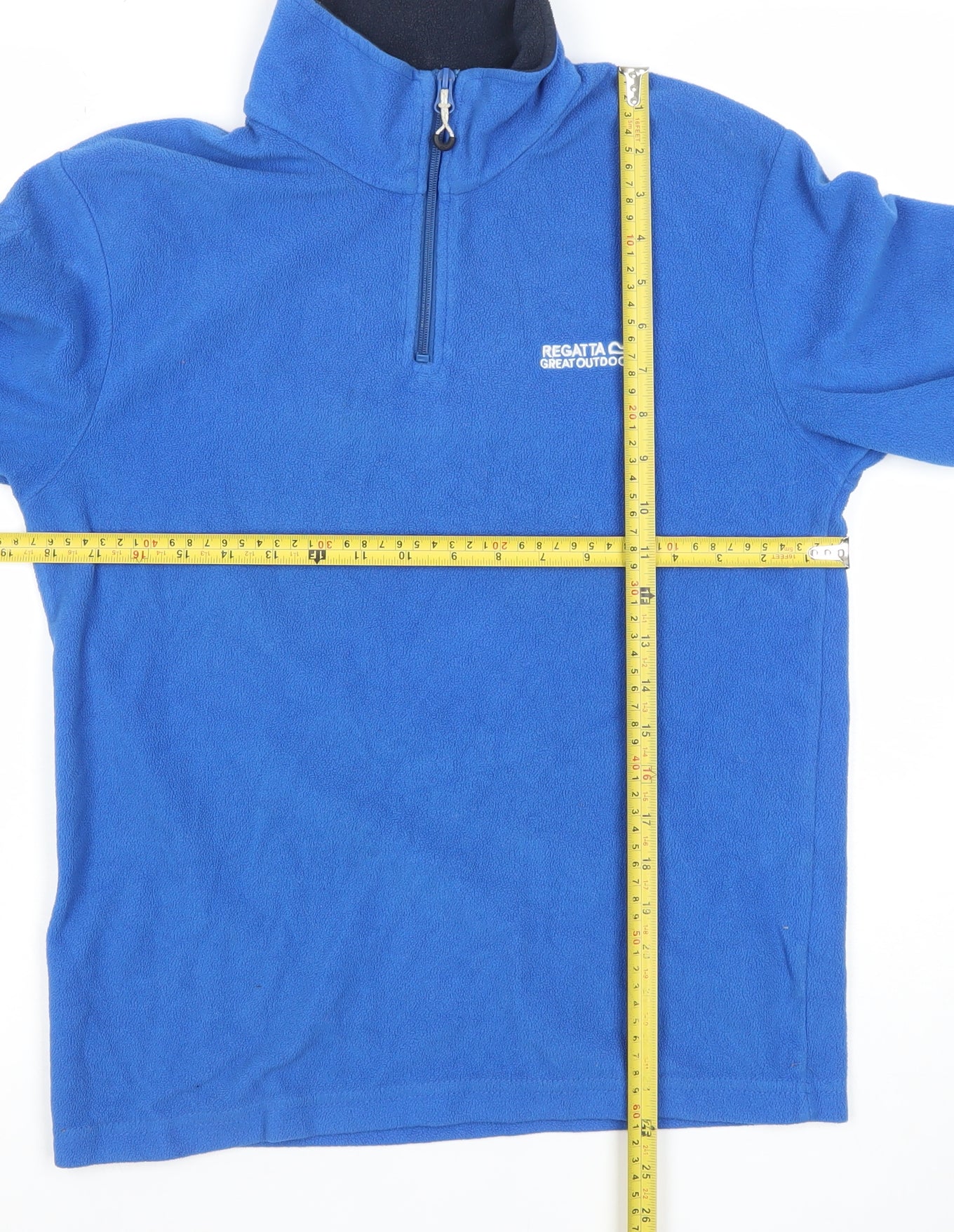 Regatta Men's Blue Fleece 1/4 Zip Pullover Sweatshirt Size S