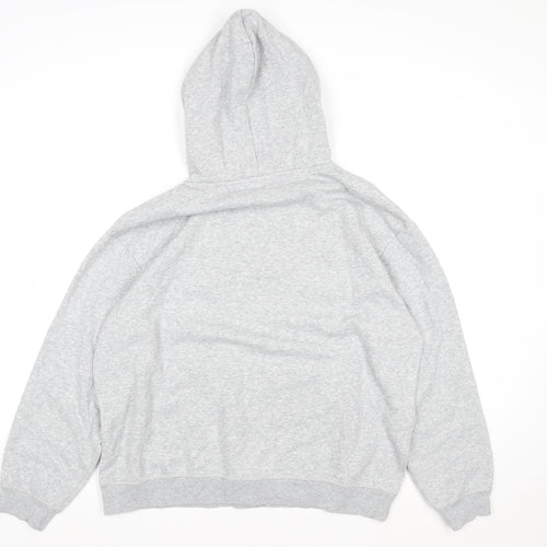 H&M L.O.G.G Women Grey Paris Print Pullover Hoodie Size M