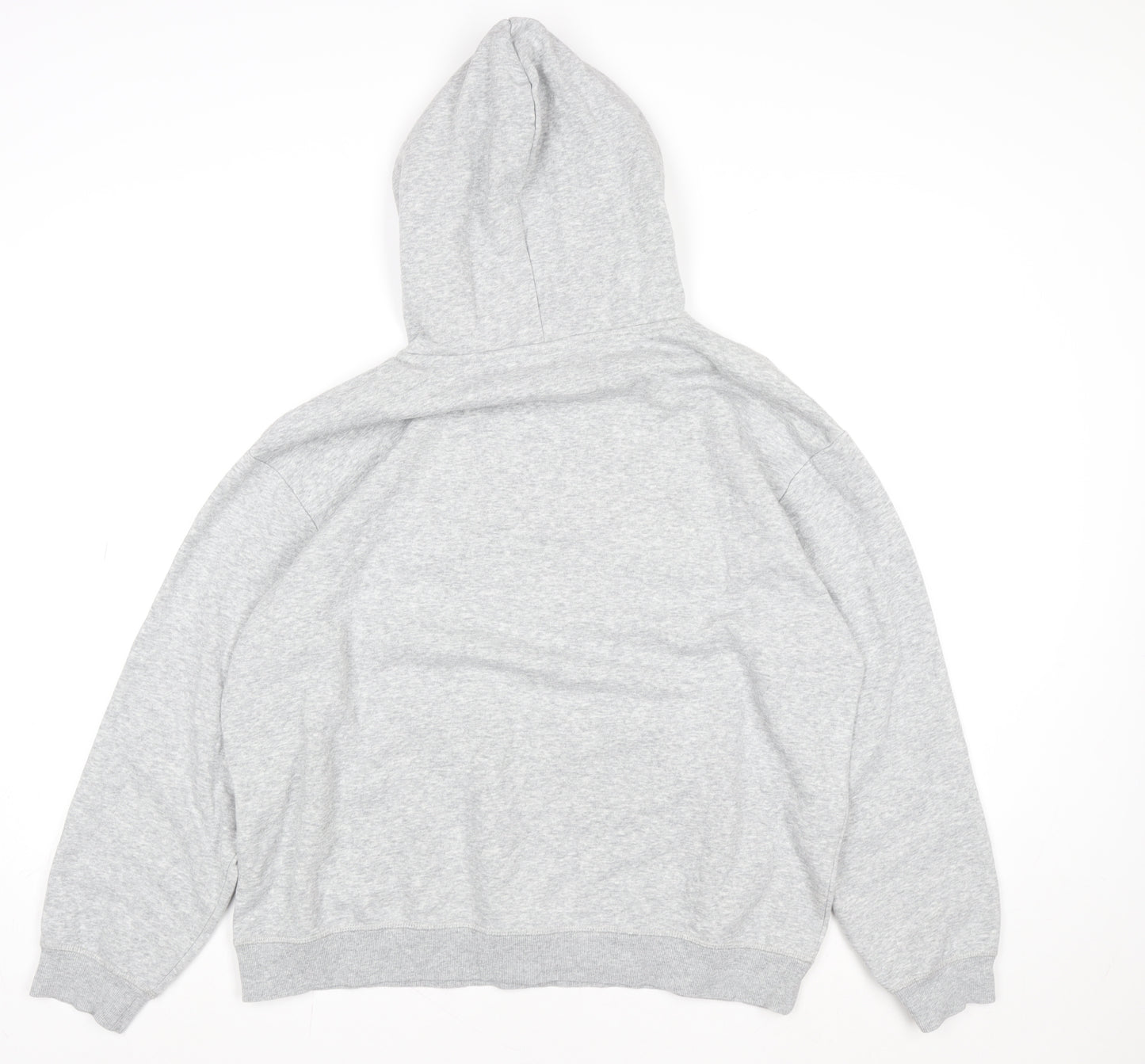 H&M L.O.G.G Women Grey Paris Print Pullover Hoodie Size M