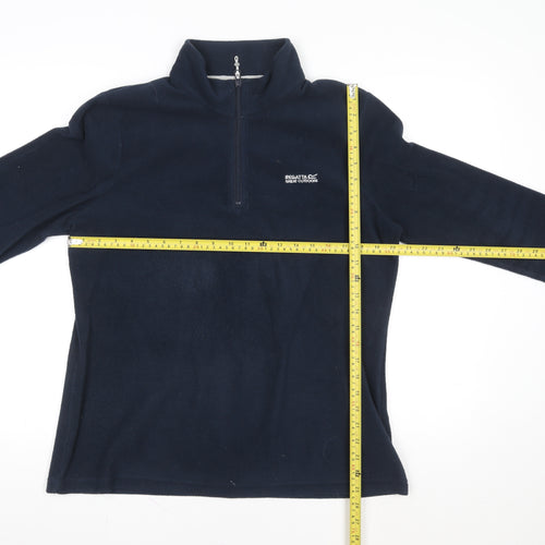 Regatta Mens Blue Fleece 1/4 Zip Pullover Sweatshirt Size L