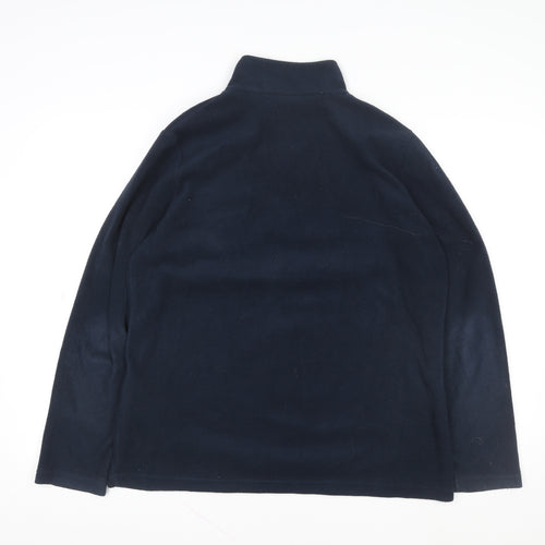 Regatta Mens Blue Fleece 1/4 Zip Pullover Sweatshirt Size L
