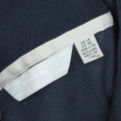 Regatta Mens Blue Fleece 1/4 Zip Pullover Sweatshirt Size L