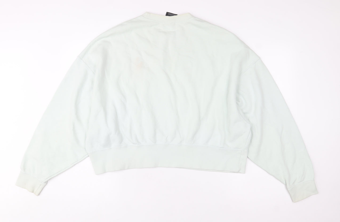 Nike Women's Beige Pullover Sweatshirt Small Logo Crew Neck