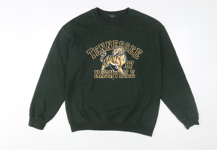 Men’s Green Tennessee Nashville Tiger Graphic Pullover Sweatshirt M