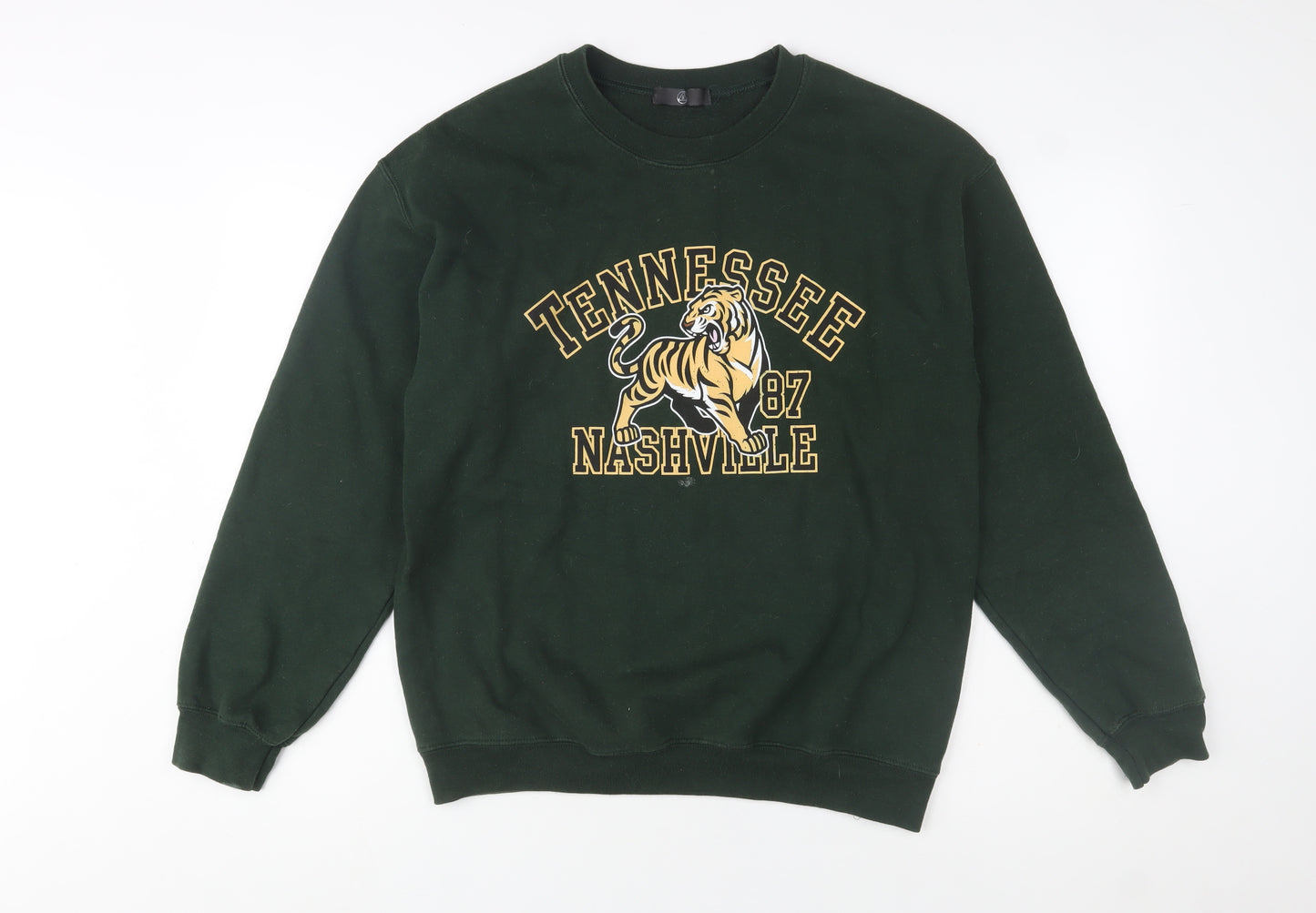 Men’s Green Tennessee Nashville Tiger Graphic Pullover Sweatshirt M