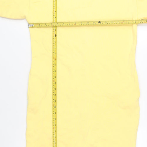 Marks and Spencer Women Yellow Crew Neck Long Sleeve Pullover Sweatshirt Size 6