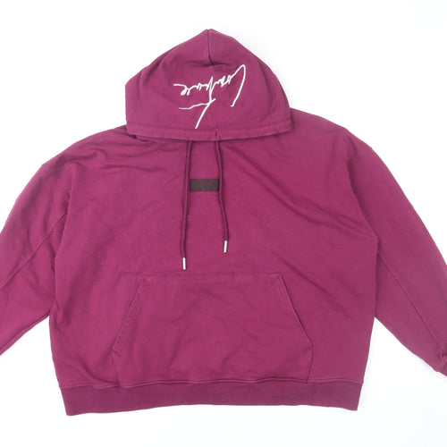 Couture Women’s Purple Pullover Hoodie UK 10 Cotton Blend