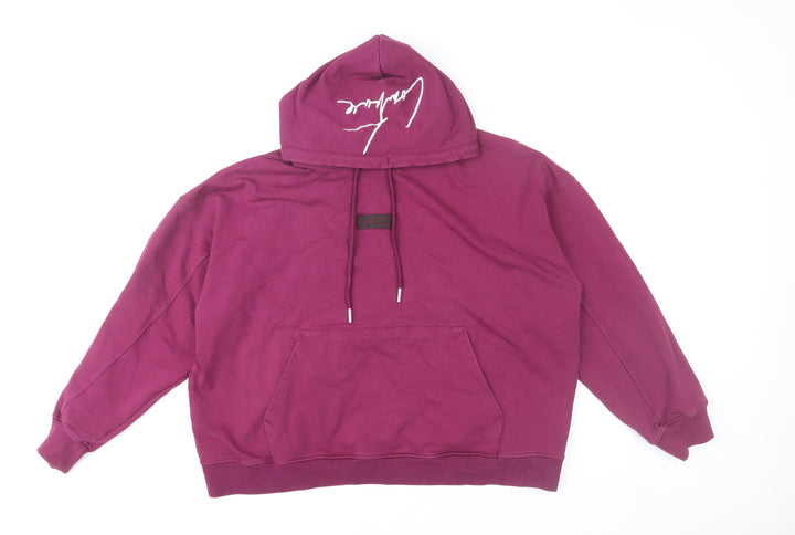 Couture Women’s Purple Pullover Hoodie UK 10 Cotton Blend