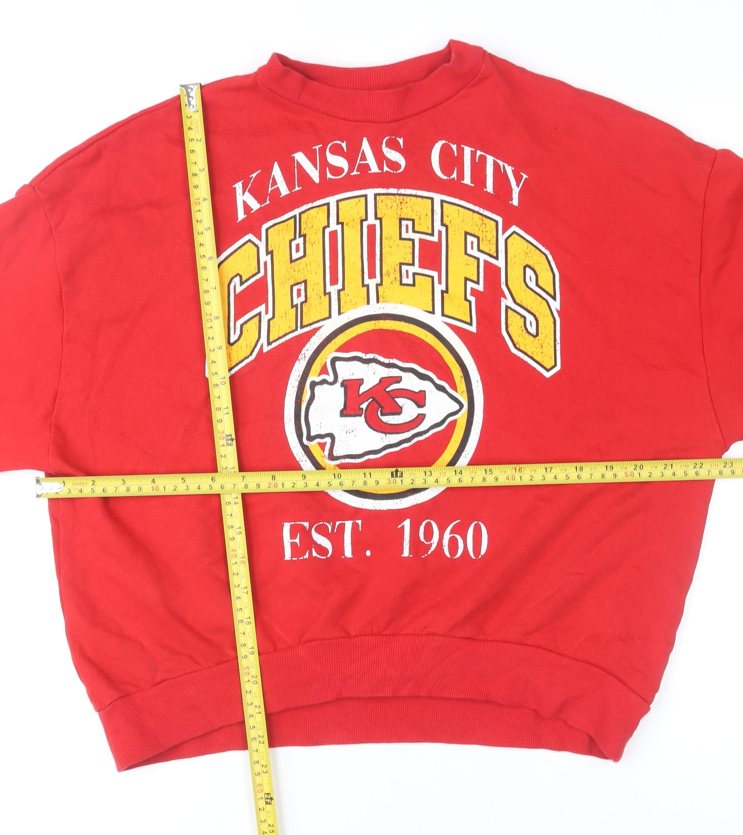 Next Men’s Red Kansas City Chiefs Pullover Sweatshirt XS